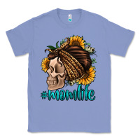 Colony Blue momlife skull with bandana Classic Tee - Jasminsmagicworld