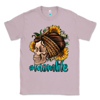 Lilac momlife skull with bandana Classic Tee - Jasminsmagicworld