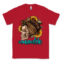 Red momlife skull with bandana Classic Tee - Jasminsmagicworld