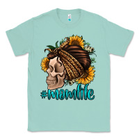 Seafoam momlife skull with bandana Classic Tee - Jasminsmagicworld