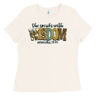 Bone she speaks with wisdom proverbs 31 26 Ladies Tee - NancyCooperArtShop