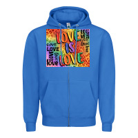 True Royal Pride love is love Zipper Hoodie - FaDigitalArtStudio