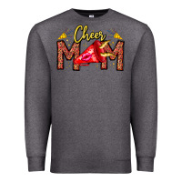 Charcoal Heather cheer mom Premium Sweatshirt - CowhideDigitalArt
