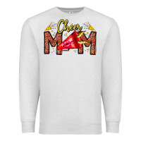 Oatmeal Heather cheer mom Premium Sweatshirt - CowhideDigitalArt
