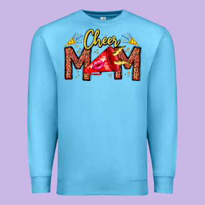 Cheer Mom Premium Sweatshirt Designed By Cowhidedigitalart