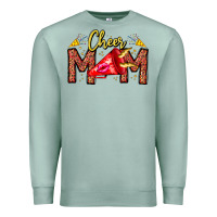 Seafoam cheer mom Premium Sweatshirt - CowhideDigitalArt