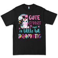 Black cute smart and a little bit dramatic with unicorn Premium Tee - NancyCooperArtShop