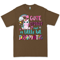 Cacao cute smart and a little bit dramatic with unicorn Premium Tee - NancyCooperArtShop