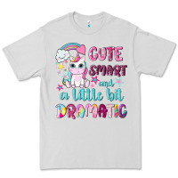 Dove Grey cute smart and a little bit dramatic with unicorn Premium Tee - NancyCooperArtShop