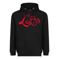 Black Minnie Mouse Heavyweight Hoodie - CowhideDigitalArt