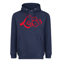 Navy Minnie Mouse Heavyweight Hoodie - CowhideDigitalArt