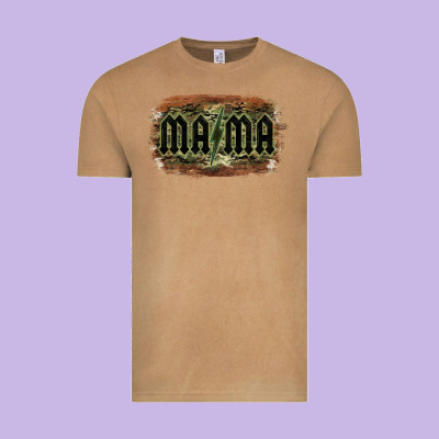 Camouflage Patterned Mama Tried Vintage Tee Designed By Bettercallsaul