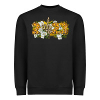 Black 2023 skeleton middle finger new year Heavyweight Sweatshirt - CowGirlArtShop