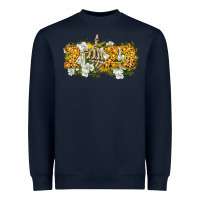 Navy 2023 skeleton middle finger new year Heavyweight Sweatshirt - CowGirlArtShop