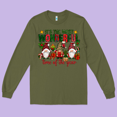 It's The Most Wonderful Time Of The Year Long Sleeve Tee Designed By Nancycooperartshop