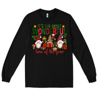 Black It's the most wonderful time of the year Long Sleeve Tee - NancyCooperArtShop