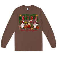 Chestnut It's the most wonderful time of the year Long Sleeve Tee - NancyCooperArtShop