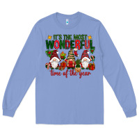 Colony Blue It's the most wonderful time of the year Long Sleeve Tee - NancyCooperArtShop