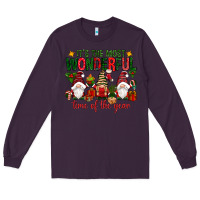Plum It's the most wonderful time of the year Long Sleeve Tee - NancyCooperArtShop