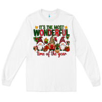 White It's the most wonderful time of the year Long Sleeve Tee - NancyCooperArtShop