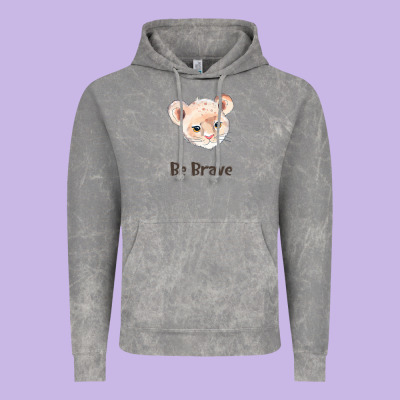 Lion Cute Animals Vintage Hoodie Designed By Ranaportraitstore