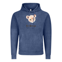 Vintage Denim lion cute animals Vintage Hoodie - RanaPortraitStore