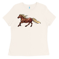 Bone running horse Ladies Tee - NancyCooperArtShop