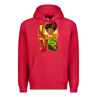 Cardinal Love Juneteenth Premium Hoodie - FaDigitalArtStudio