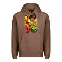 Chestnut Love Juneteenth Premium Hoodie - FaDigitalArtStudio