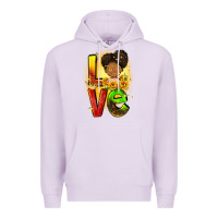 Lilac Love Juneteenth Premium Hoodie - FaDigitalArtStudio