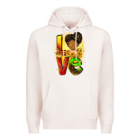 Pale Pink Love Juneteenth Premium Hoodie - FaDigitalArtStudio