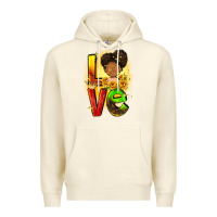 Sandshell Love Juneteenth Premium Hoodie - FaDigitalArtStudio