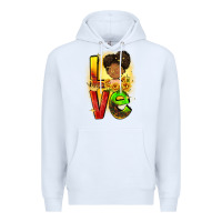 White Love Juneteenth Premium Hoodie - FaDigitalArtStudio