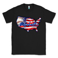 Black usa flag baseball Classic Tee - BarkalooDesign