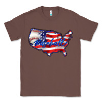 Chestnut usa flag baseball Classic Tee - BarkalooDesign