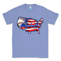 Colony Blue usa flag baseball Classic Tee - BarkalooDesign