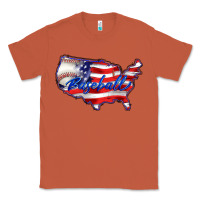 Copper usa flag baseball Classic Tee - BarkalooDesign