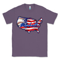 Lavender usa flag baseball Classic Tee - BarkalooDesign