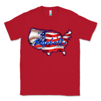 Red usa flag baseball Classic Tee - BarkalooDesign