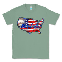 Sage usa flag baseball Classic Tee - BarkalooDesign