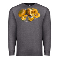 Charcoal Heather Pumpkin Premium Sweatshirt - LillyAllenDesigns