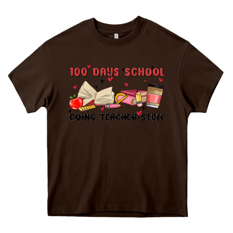 100 Days School Heavy Core Tee by MaliasSmallBusiness | Teevron