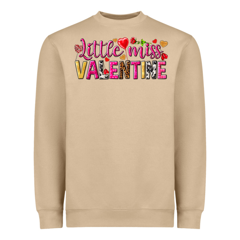 Little Miss Valentine Heavyweight Sweatshirt by HowdyJamesFarm | Teevron