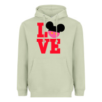 Matcha Minnie Mouse Heavyweight Hoodie - CowhideDigitalArt