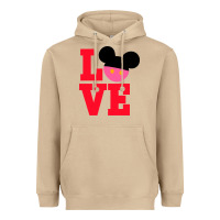 Mushroom Minnie Mouse Heavyweight Hoodie - CowhideDigitalArt