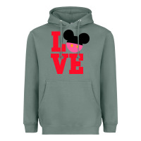Sage Minnie Mouse Heavyweight Hoodie - CowhideDigitalArt