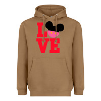 Toasted Coconut Minnie Mouse Heavyweight Hoodie - CowhideDigitalArt