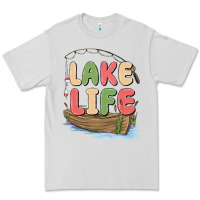 Dove Grey lake life Premium Tee - MaliasSmallBusiness