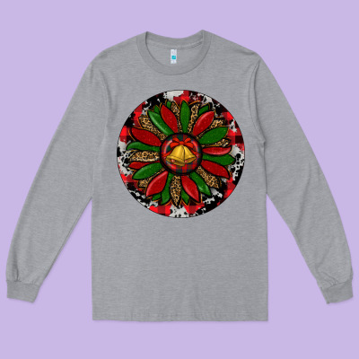 Sunflower Christmas Long Sleeve Tee Designed By Ranaportraitstore