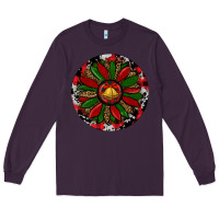 Plum Sunflower Christmas Long Sleeve Tee - RanaPortraitStore